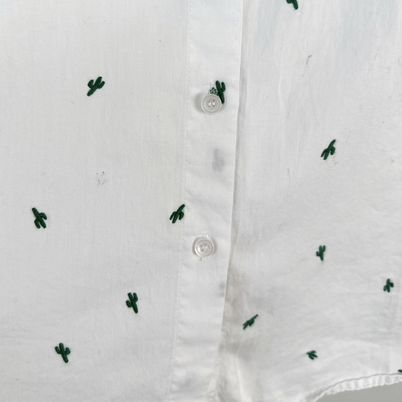 Madewell Cactus Embroidered Courier Shirt XS - Picture 2 of 7